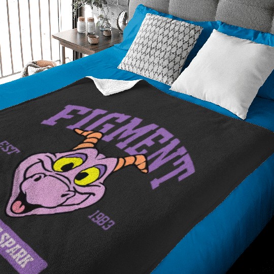 Disney Figment Baby Blankets, Epcot Figment Baby Blankets, Figment Est 1983 Baby Blankets