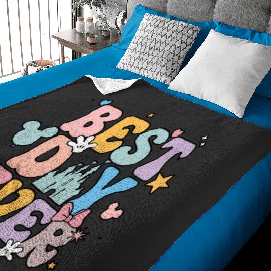 Disney Best Day Ever Baby Blankets, Disneyworld Family Baby Blankets, Disney Vacation Baby Blankets