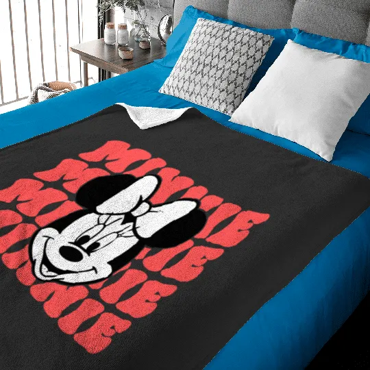 Minnie Mouse Baby Blankets, Minnie Baby Blankets, Disney Lover Baby Blankets, Retro Minnie Baby Blankets