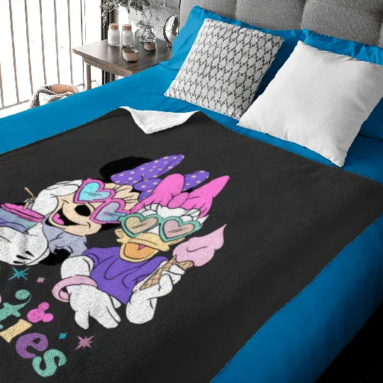 Disney with my Bestie Baby Blankets, Disney Baby Blankets, Minnie and Daisy Baby Blankets, Disneyland Baby Blankets, Friends Baby Blankets, Besties Baby Blankets, Disney Trip Baby Blankets