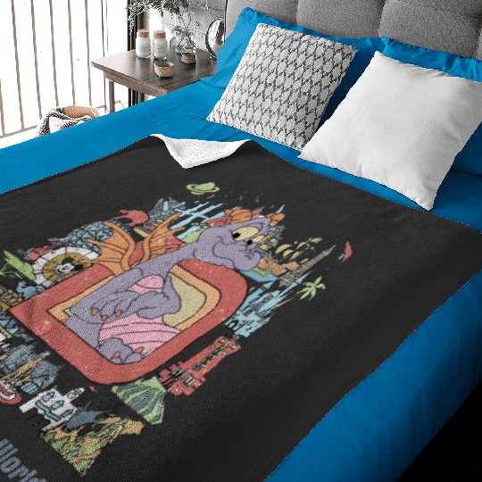 Disneyworld Figment  Baby Blankets, Disney Epcot Figment Baby Blankets