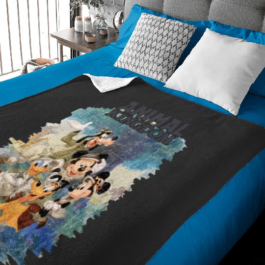  Color Disney Animal Kingdom Baby Blankets, Mickey Safari Vintage Baby Blankets