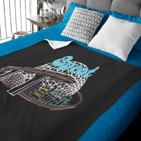 Epcot Countries Baby Blankets, Monorail Baby Blankets, Epcot Baby Blankets, Colorful Disney Baby Blankets