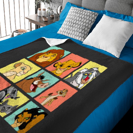 Disney Lion King Simba And Friends Baby Blankets, Disney The Lion King Baby Blankets
