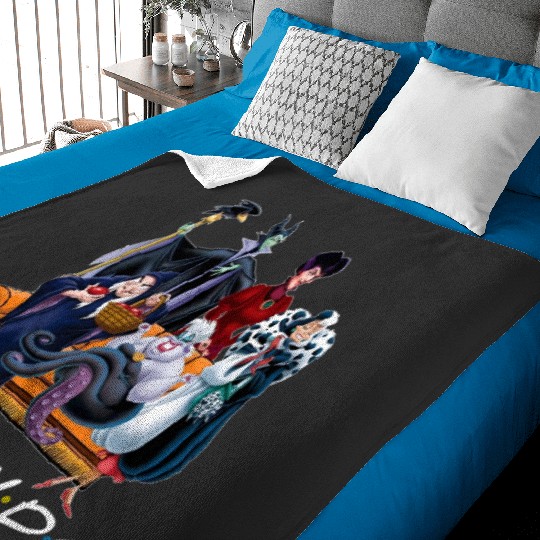 Villain Friends Baby Blankets, Retro 90s Disney Villains Baby Blankets