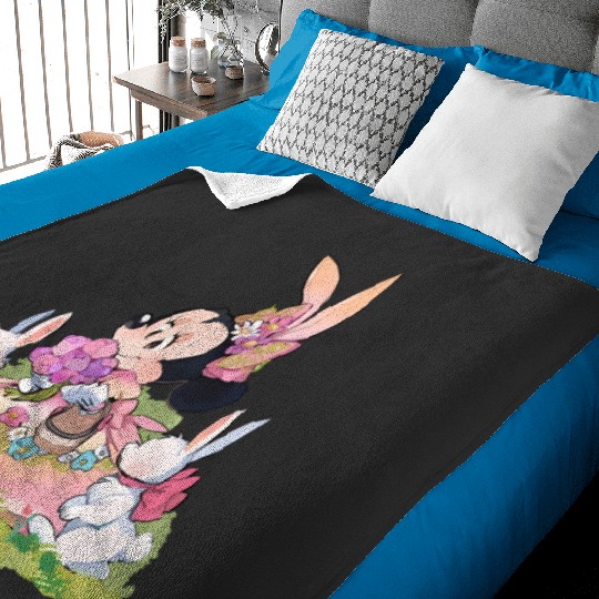 Minnie Mouse Easter Baby Blankets, Disney Easter Baby Blankets