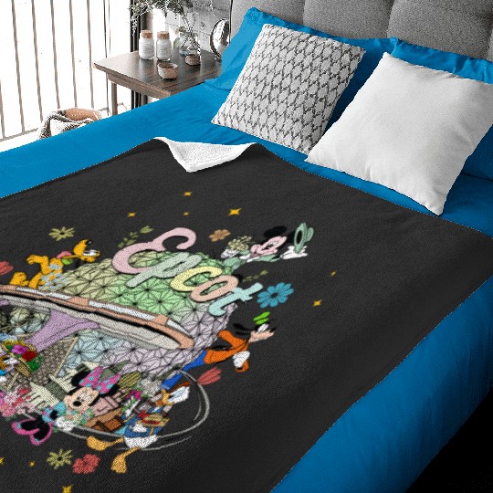 Disney Epcot Baby Blankets, Vintage Epcot 1982 Baby Blankets, Vintage Disney Baby Blankets