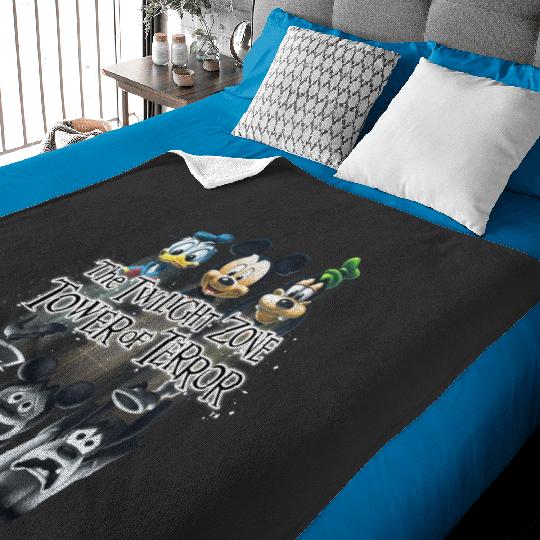 Retro Disney The Twilight Zone Tower Of Terror  Baby Blankets, Tower of Terror Ride Baby Blankets