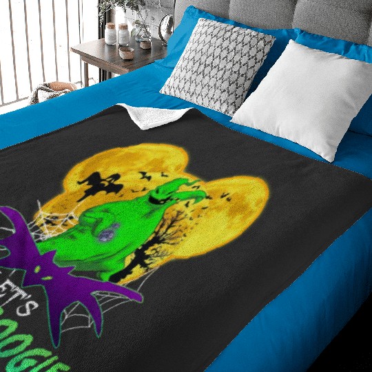 Let's Oogie Boogie Mickey Ear Halloween party Disneyland Oogie Boogie Bash Halloween Baby Blankets, Disney trip family Baby Blankets, Disneyland Baby Blankets