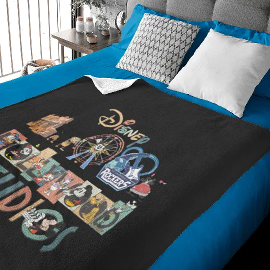 Vintage Disney Hollywood Studios Baby Blankets, Universal Studios Baby Blankets, Disney Trip Baby Blankets, Disney Family Vacation, Matching Group Baby Blankets