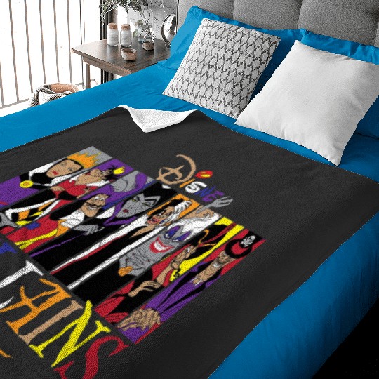 Disney Villains Baby Blankets, Maleficent Evil Queen Baby Blankets, Disney Villains Castle Baby Blankets