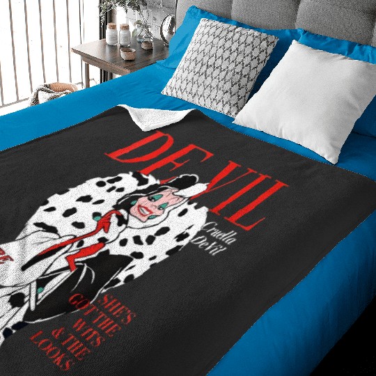 Cruella De Vil Disney Disneyland 2023 Baby Blankets Disney Trip 2023