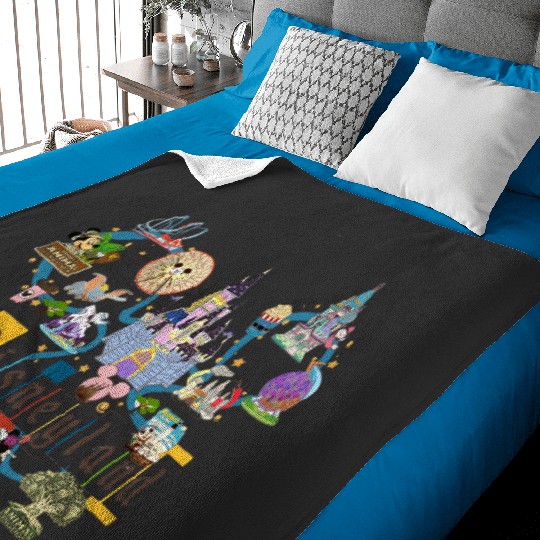 Disneyland Vintage Baby Blankets, Disney Retro Baby Blankets, Mickey Vintage Baby Blankets, Disney Animal Kingdom Baby Blankets