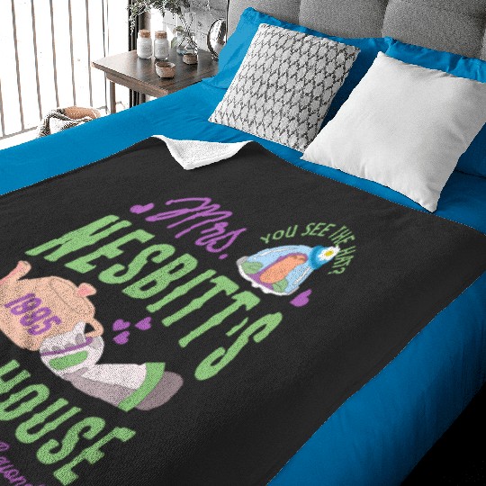 Buzz Lightyear Mrs Nesbitts Tea House To Infinity And Beyond Baby Blankets,  Magic Kingdom Disneyland Family Vacation Gift