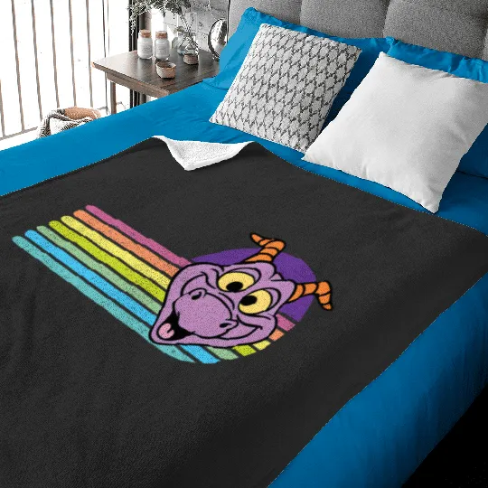 Disney vintage Baby Blankets - Disney figment Baby Blankets - Disney Epcot Baby Blankets