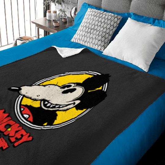 Mickey Rat Essential Baby Blankets, Retro Disney Mickey Mouse Baby Blankets, Vintage Disney Baby Blankets