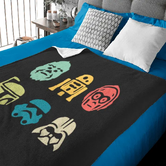 Star Wars Retro Baby Blankets, Disney Star Wars, Star wars Baby Blankets, Disney Family Vacation Baby Blankets