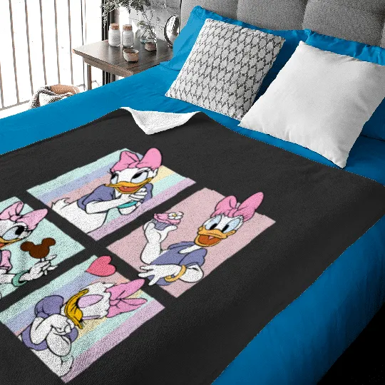 Disney Daisy Duck  Baby Blankets, Disney Girls Baby Blankets, Disney Aesthetic Baby Blankets, Disneyworld Baby Blankets, Disneyland Baby Blankets