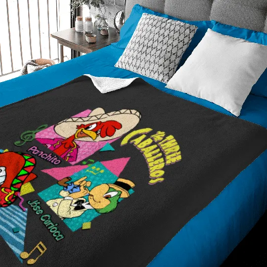 Disney The Three Caballeros Mexico Baby Blankets, Three Caballeros Baby Blankets