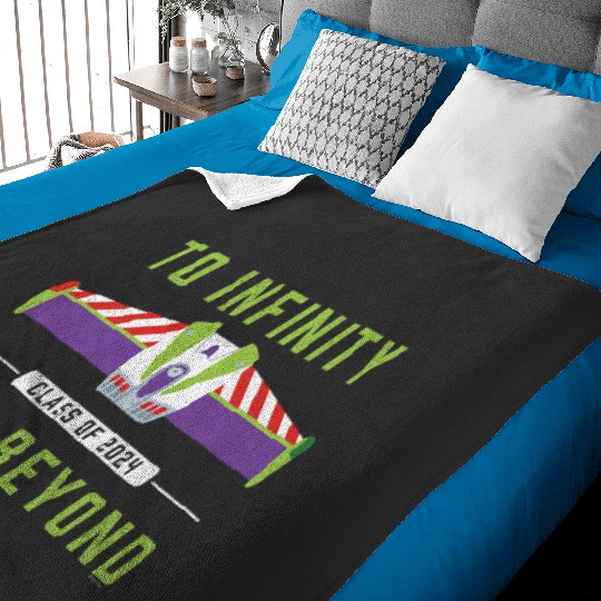 Disney and Pixars Toy Story Buzz Graduation Class of 2024 Baby Blankets