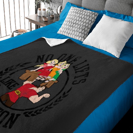 Disney Beauty and the Beast No One Lifts Likes Gaston Badge Baby Blankets