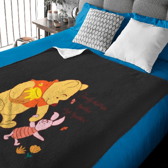 Disney Winnie the Pooh Piglet Family Trip Vacation 2024 Baby Blankets