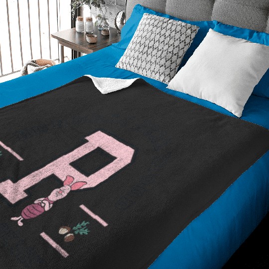 Disney Winnie The Pooh Piglet Hundred Acre Wood Oh DDDear Baby Blankets