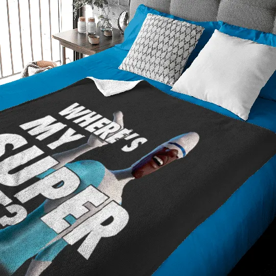 Disney Pixars The Incredibles Vintages Frozone Super Suit Logo Baby Blankets