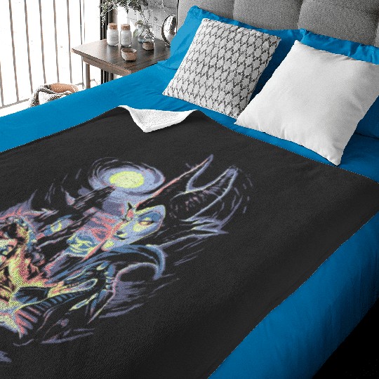 Disney Sleeping Beauty Maleficent Painting Graphic Baby Blankets