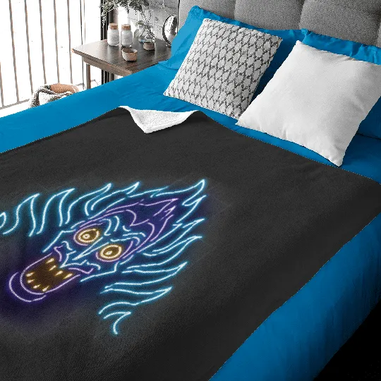 Disney Hercules Neon Hades Head Shot Graphic Baby Blankets