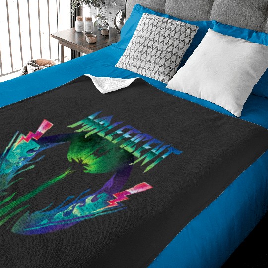 Disney Villains Maleficent 90s Rock Band Neon Baby Blankets