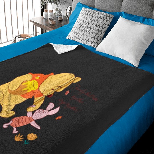 Disney Winnie the Pooh Piglet Group Family Trip Vacation Zip Hoodie Baby Blankets