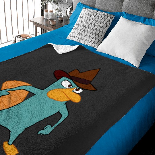Disney Phineas And Ferb Perry The Platypus Bravess Stance Baby Blankets