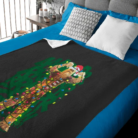 Disney Parks Star Wars Chewbacca Christmas Lights Baby Blankets