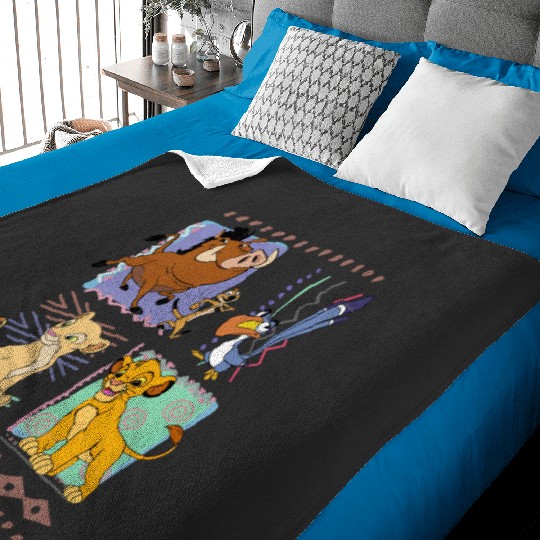 Vintage 90s Disney Lion King Baby Blankets, Hakuna Matata Retro Baby Blankets