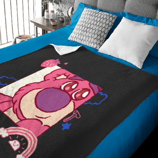 Disney and Pixars Toy Story Lotso Bear Fluffy Rainbows Cute Baby Blankets