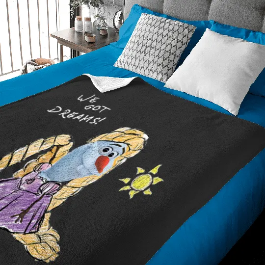 Disney Olaf Presents Tangled Rapunzel We Got Dreams Tank Top Baby Blankets