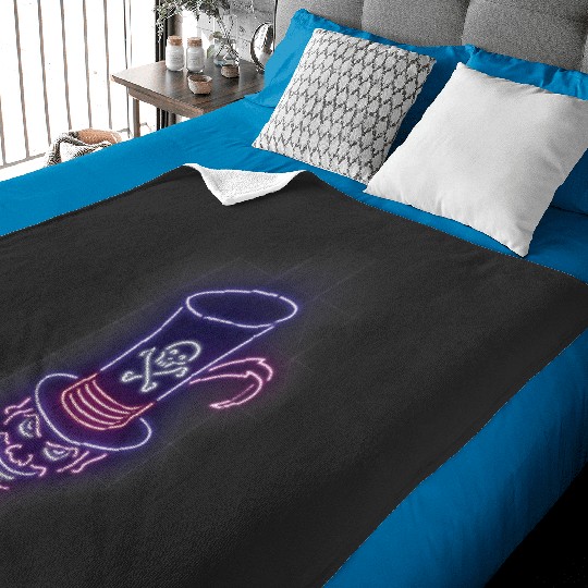Disney Princess and the Frog Neon Dr. Facilier Graphic Tee Baby Blankets
