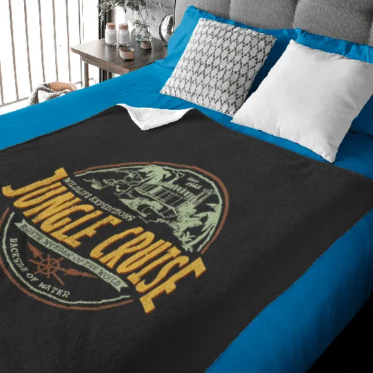 Jungle Cruise Ride Back Side Of Water Baby Blankets, Vintage Disney Baby Blankets