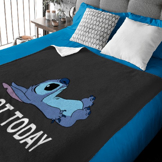 Kids Disney Lilo Stitch Not Today Tired Pose Cute Toddler Baby Blankets