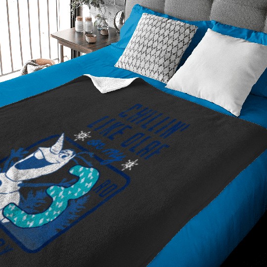 disney frozens Olaf Chillin On My 3rd Birthday Baby Blankets