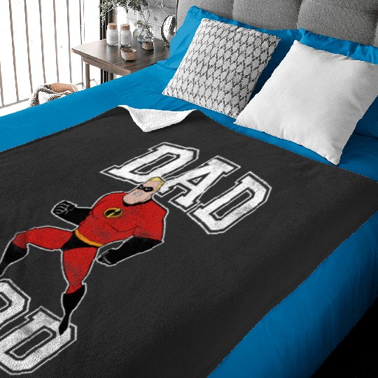 Disney Pixars Incredibles Mr. Incredible Dad Bod Portrait Baby Blankets