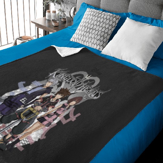 Disney Kingdom Hearts 3 Sora Riku Kairi Kanji Baby Blankets