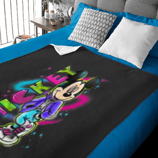 Disney Mickey Mouse Airbrush Baby Blankets
