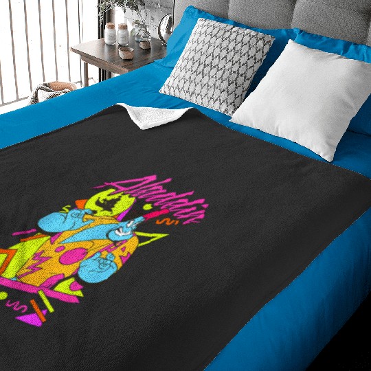 Disney Aladdin Genie 90's Style Retro Vintages Portrait Tank Top Baby Blankets