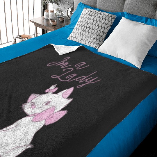 Disney The Aristocats Marie Im A Lady Text Pullover Baby Blankets