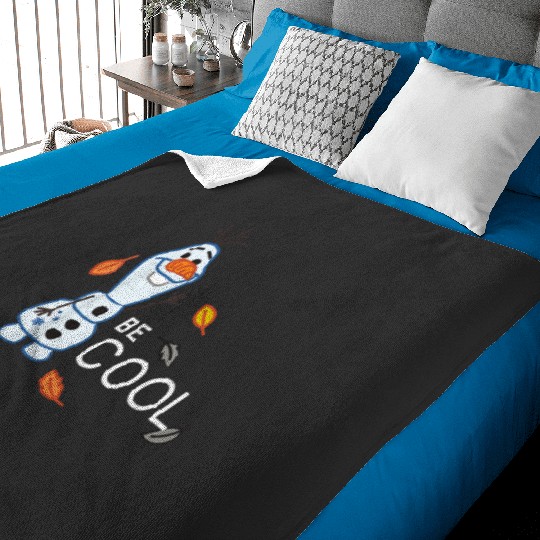 Disney Frozens 2 Olaf Be Cool T-Shirt Baby Blankets