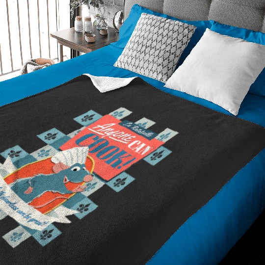 Disney Pixars Ratatouille Remy Anyone Can Cook Poster T-Shirt Baby Blankets