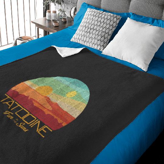 Tatooine Postcard Fun in the Sun Disney+ Tank Top Baby Blankets