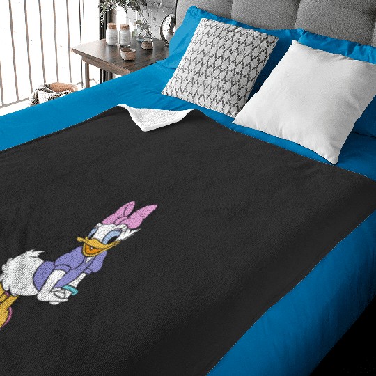 Womens Disney Mickey And Friends Daisy Duck Traditional Portrait V-Neck T-Shirt Baby Blankets